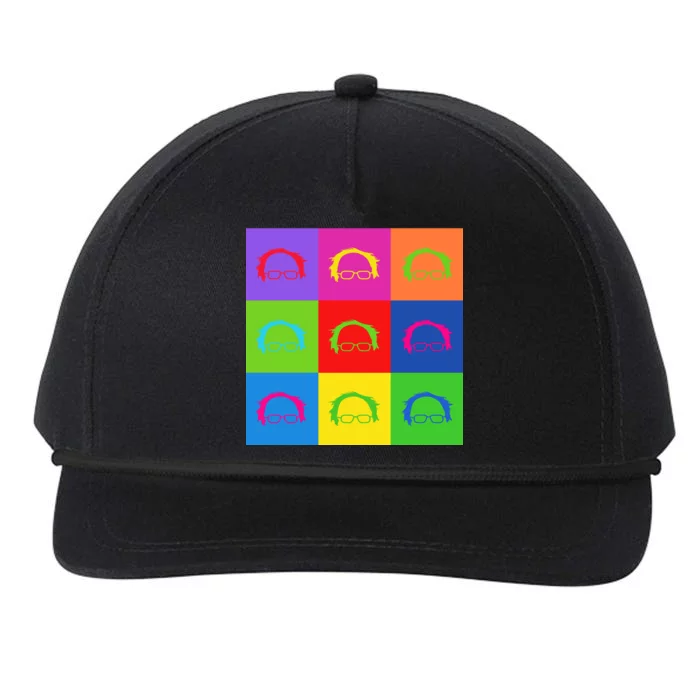 Bernie Sanders Hair Minimalist Pop Art Snapback Five-Panel Rope Hat