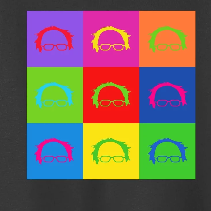 Bernie Sanders Hair Minimalist Pop Art Toddler T-Shirt