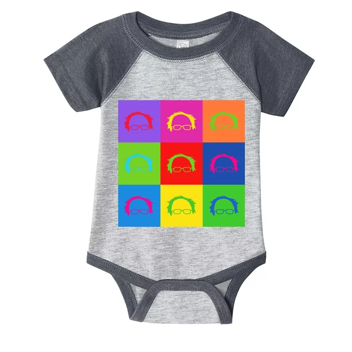 Bernie Sanders Hair Minimalist Pop Art Infant Baby Jersey Bodysuit