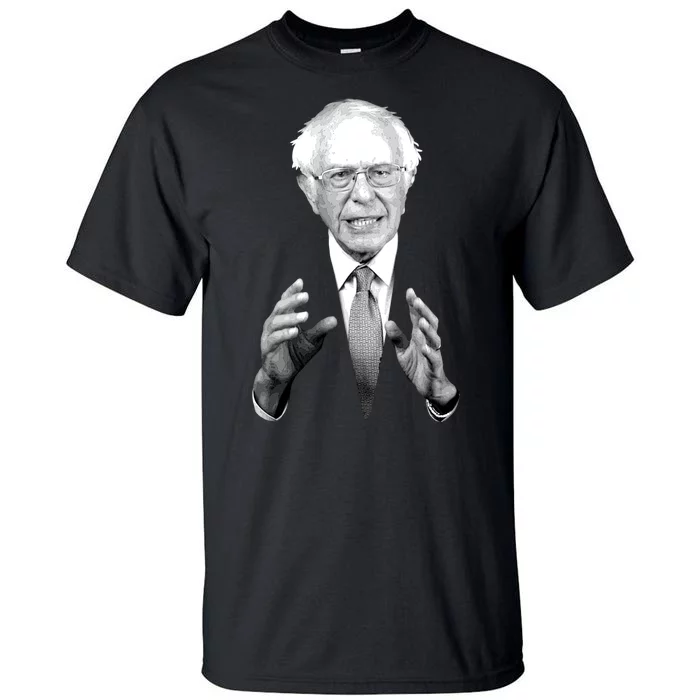 Bernie Sanders Hands Black and White Portrait Tall T-Shirt