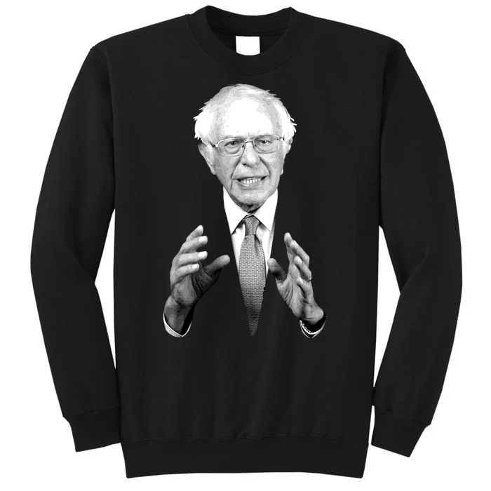 Bernie Sanders Hands Black and White Portrait Tall Sweatshirt