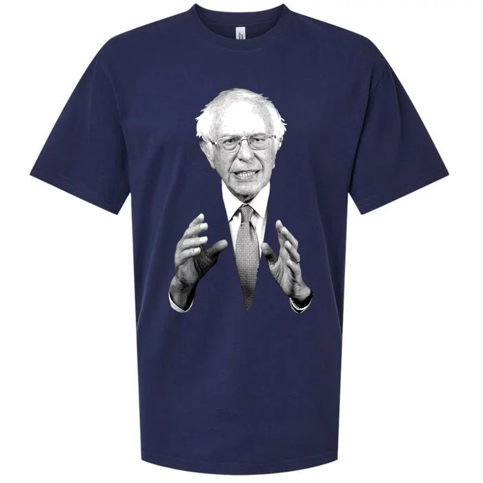 Bernie Sanders Hands Black and White Portrait Sueded Cloud Jersey T-Shirt