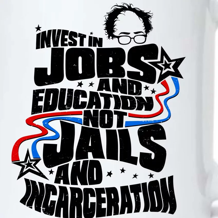 Bernie Sanders Invest In Jobs Black Color Changing Mug