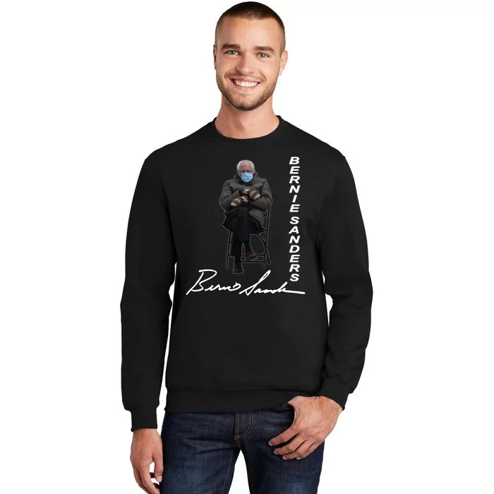 Bernie Sanders Mitten Meme Signature Sweatshirt