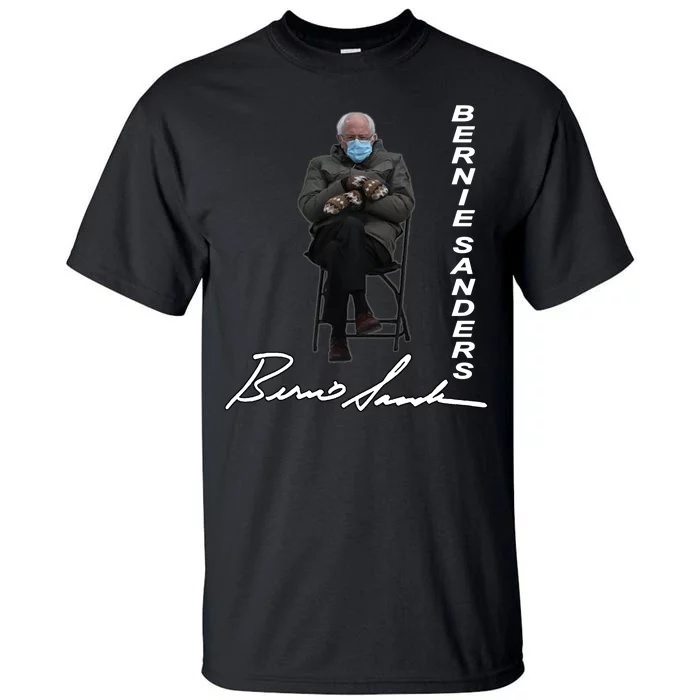 Bernie Sanders Mitten Meme Signature Tall T-Shirt