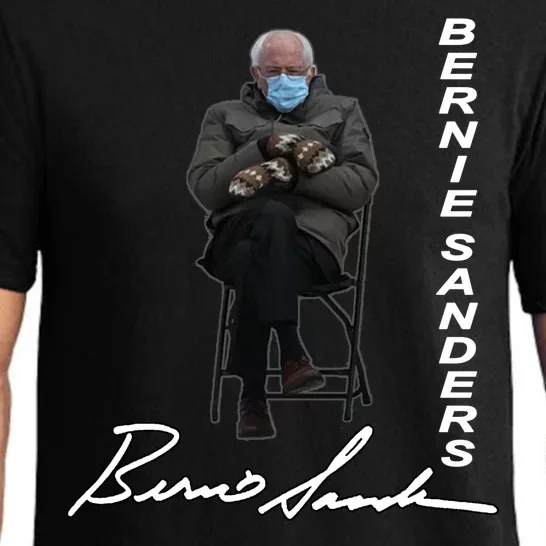 Bernie Sanders Mitten Meme Signature Pajama Set