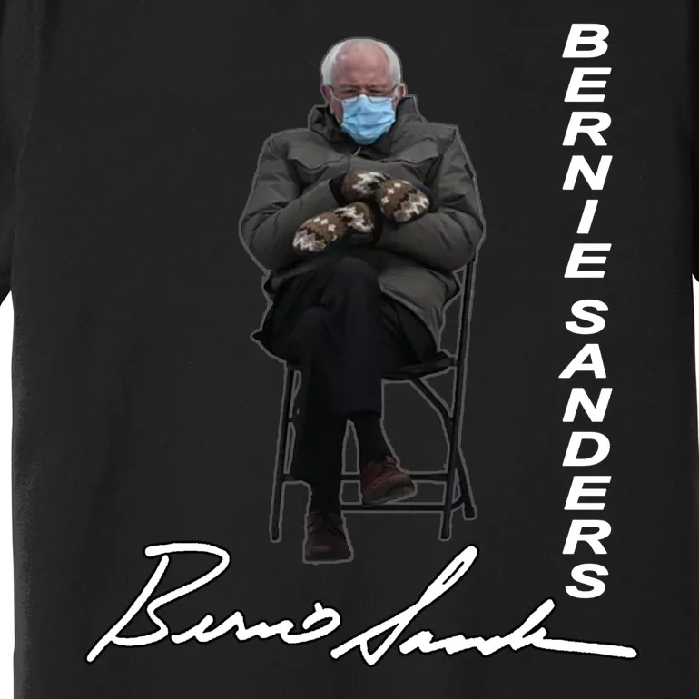 Bernie Sanders Mitten Meme Signature Premium T-Shirt