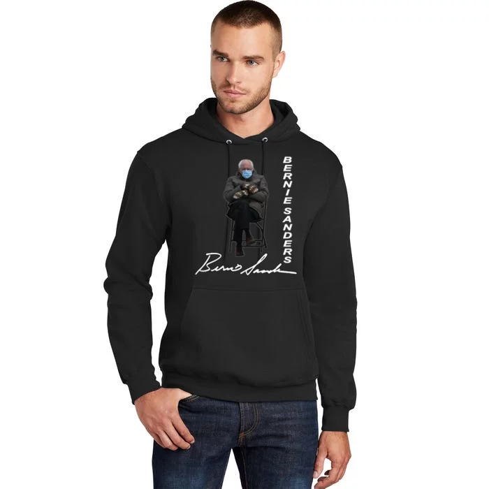 Bernie Sanders Mitten Meme Signature Tall Hoodie