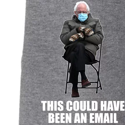 Bernie Sanders Mitten Meme This Could Have Been An Email Doggie 3-End Fleece Hoodie