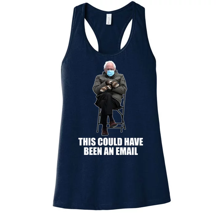 Bernie Sanders Mitten Meme This Could Have Been An Email Women's Racerback Tank