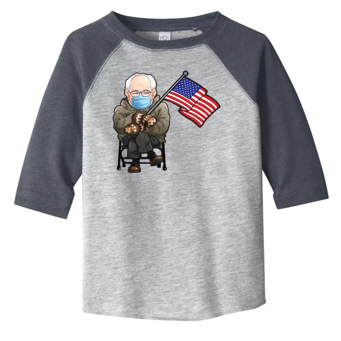 Bernie Sanders Mitten Meme USA Flag Toddler Fine Jersey T-Shirt