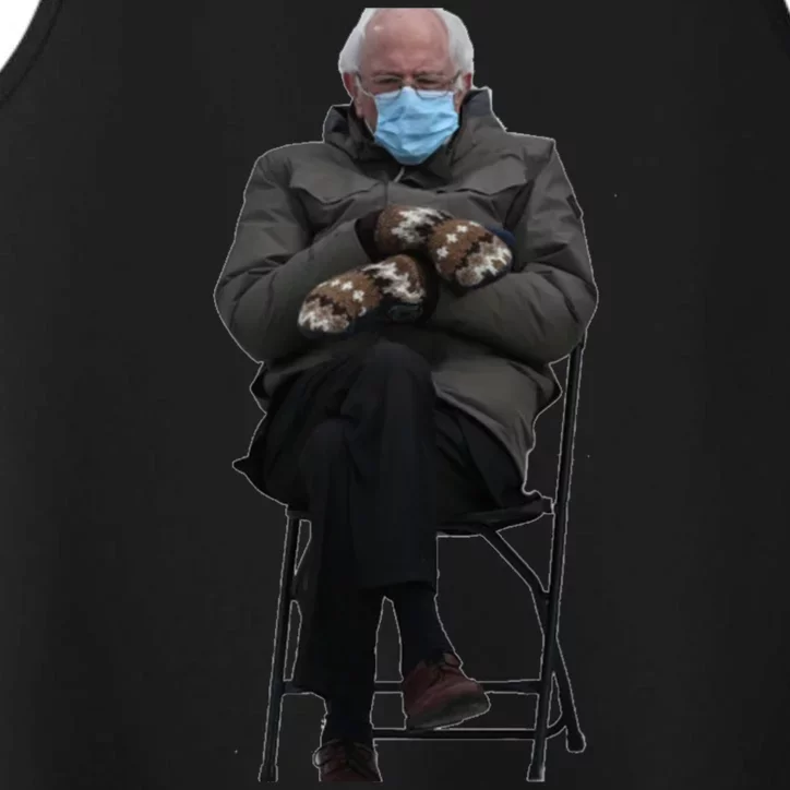 Bernie Sanders Mittens Sitting Inauguration Performance Tank