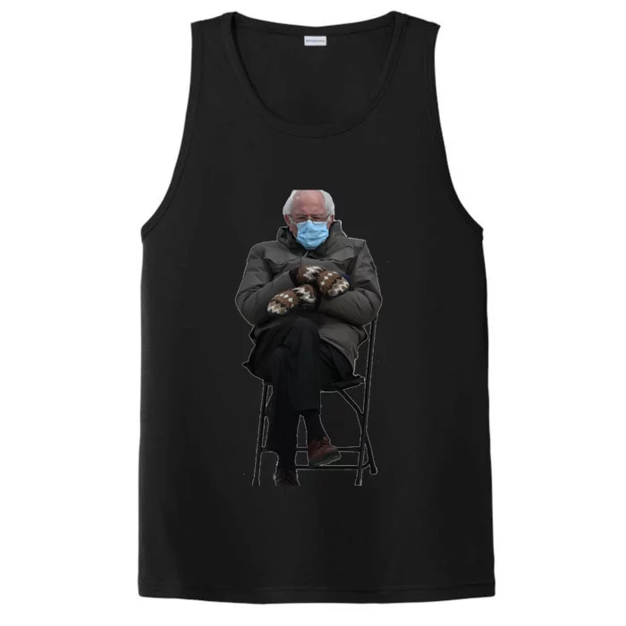 Bernie Sanders Mittens Sitting Inauguration Performance Tank