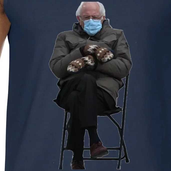 Bernie Sanders Mittens Sitting Inauguration Comfort Colors® Tank Top