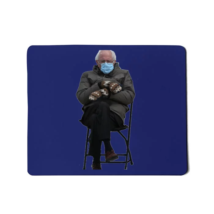 Bernie Sanders Mittens Sitting Inauguration Mousepad