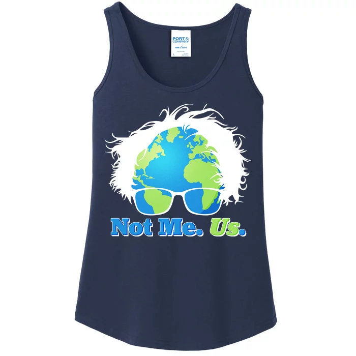 Bernie Sanders Not Me Us Earth Ladies Essential Tank