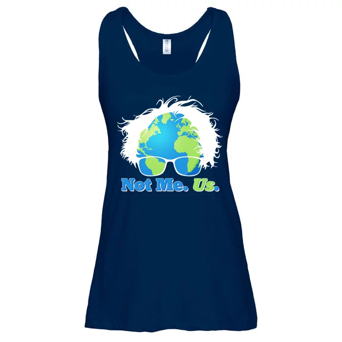 Bernie Sanders Not Me Us Earth Ladies Essential Flowy Tank