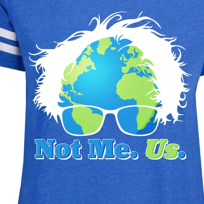 Bernie Sanders Not Me Us Earth Enza Ladies Jersey Football T-Shirt