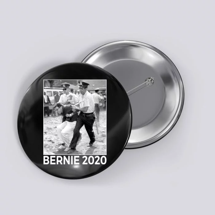 Bernie Sanders Protest Arrest Button