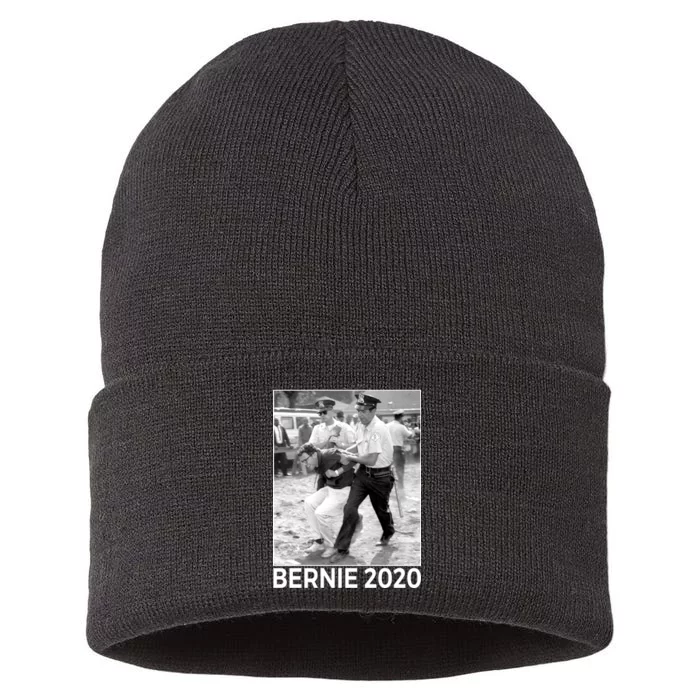 Bernie Sanders Protest Arrest Sustainable Knit Beanie