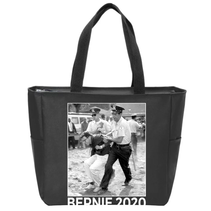 Bernie Sanders Protest Arrest Zip Tote Bag