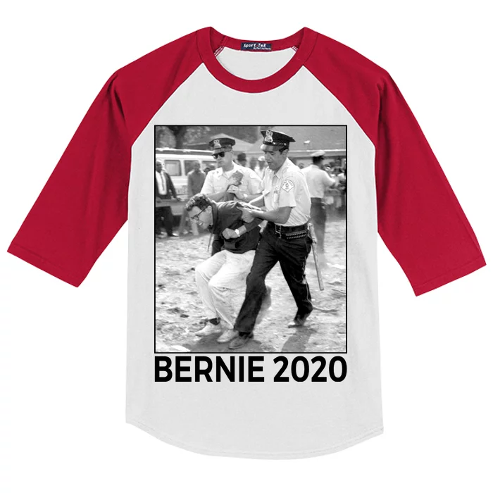 Bernie Sanders Protest Arrest Kids Colorblock Raglan Jersey