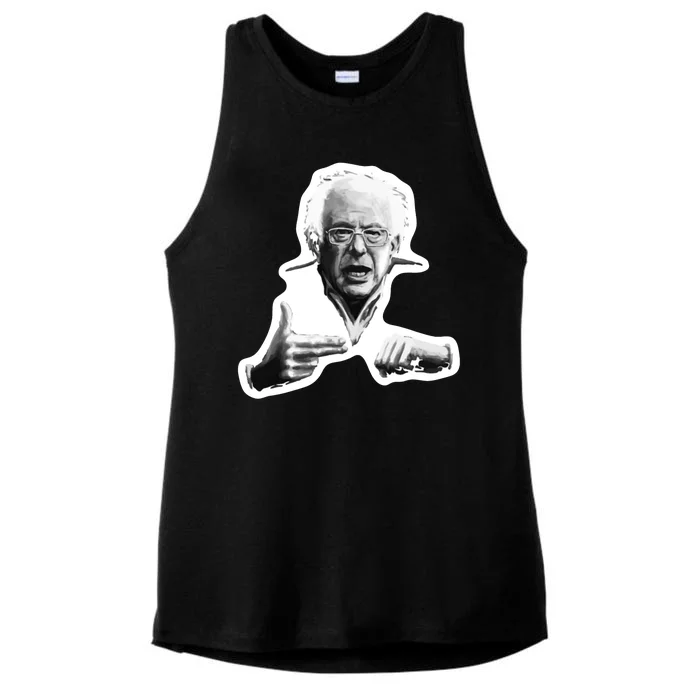 Bernie Sanders Run The Jewels Ladies Tri-Blend Wicking Tank