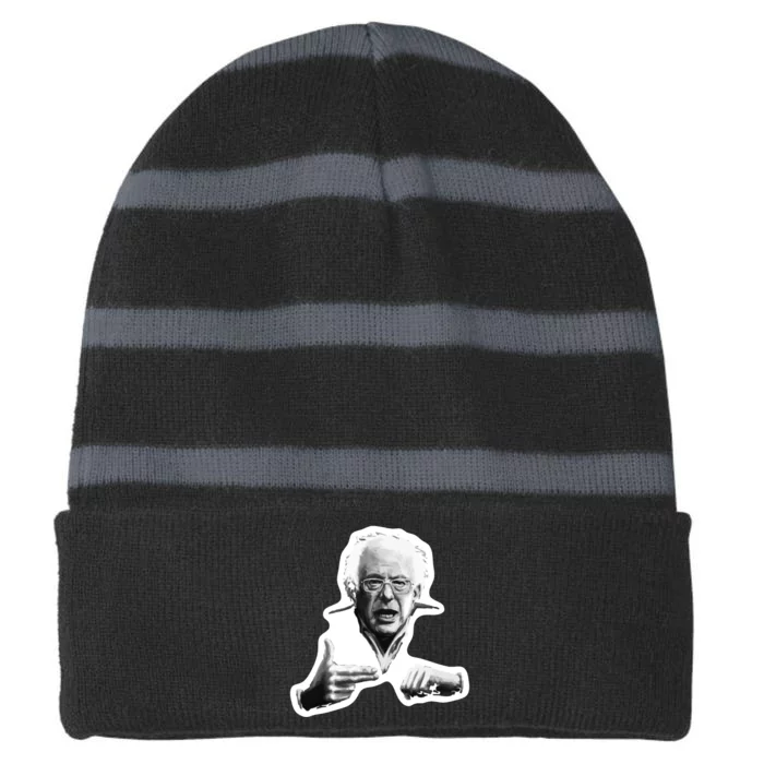 Bernie Sanders Run The Jewels Striped Beanie with Solid Band