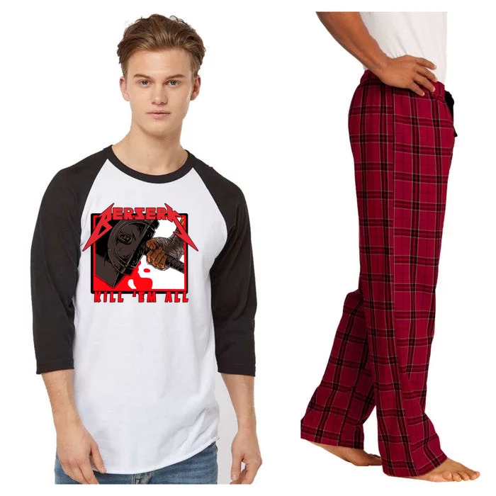 Berserk Kill Em All Raglan Sleeve Pajama Set