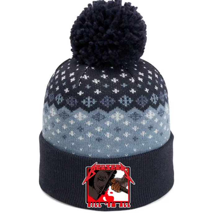 Berserk Kill Em All The Baniff Cuffed Pom Beanie