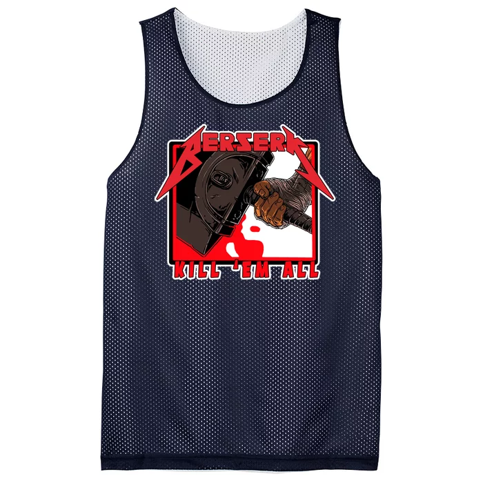 Berserk Kill Em All Mesh Reversible Basketball Jersey Tank