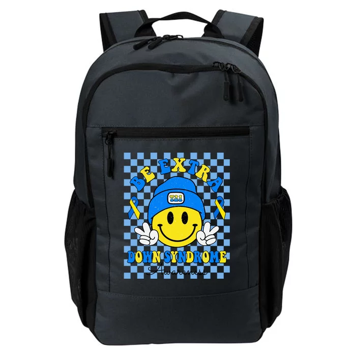 Be Extra Smile Face Down Syndrome Awareness Daily Commute Backpack