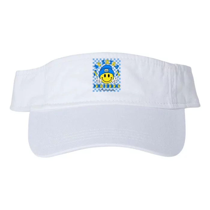 Be Extra Smile Face Down Syndrome Awareness Valucap Bio-Washed Visor