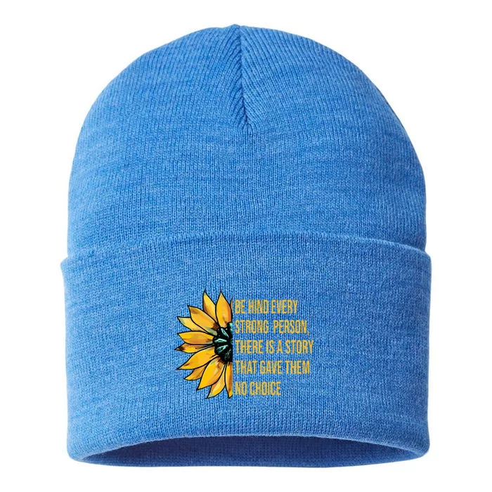 Behind Every Strong Person There Is A Story That Gave Them Sustainable Knit Beanie