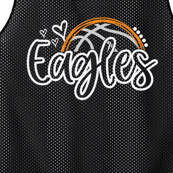 Basketball Eagles School Sports Fan Team Spirit Mesh Reversible Basketball Jersey Tank