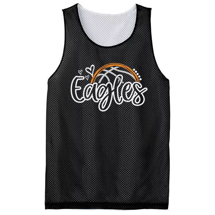 Basketball Eagles School Sports Fan Team Spirit Mesh Reversible Basketball Jersey Tank