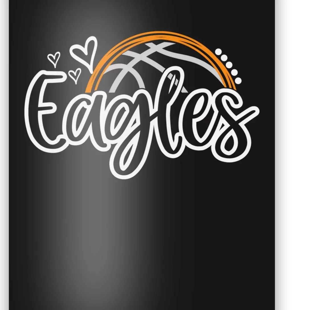 Basketball Eagles School Sports Fan Team Spirit Poster