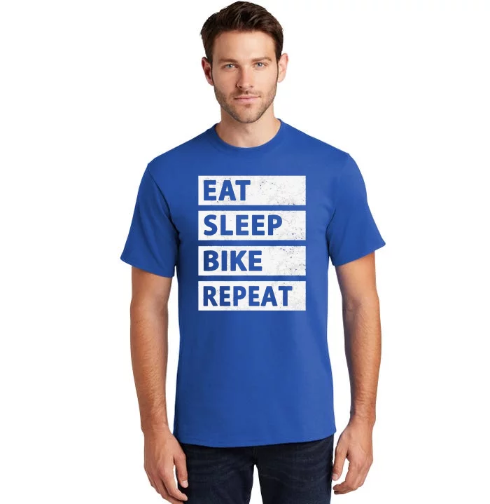 Bicycle Eat Sleep Bike Repeat Cycling Tall T-Shirt