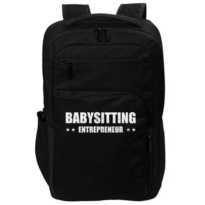 Babysitting Entrepreneur Sitter Business Meaningful Gift Impact Tech Backpack