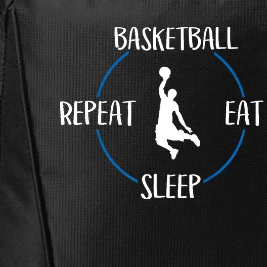 Basketball Eat Sleep Repeat Gift For Basketball Players City Backpack