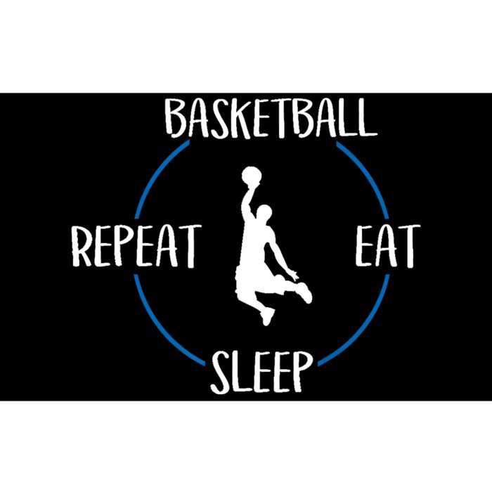 Basketball Eat Sleep Repeat Gift For Basketball Players Bumper Sticker