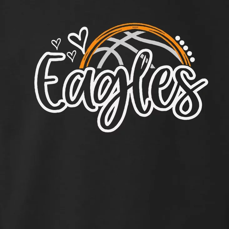 Basketball Eagles School Sports Fan Team Spirit Toddler Hoodie