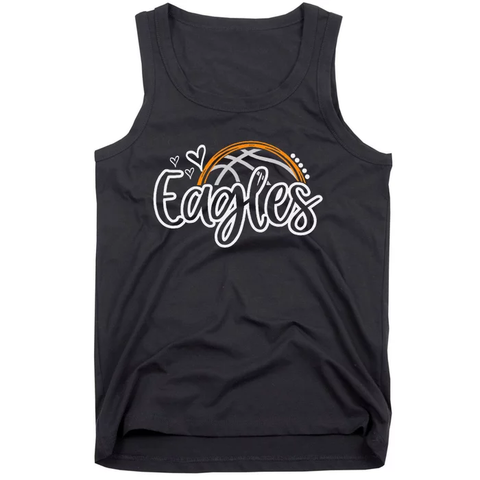 Basketball Eagles School Sports Fan Team Spirit Tank Top