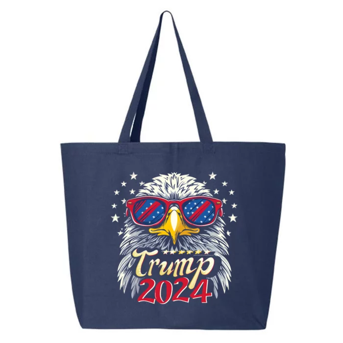 Bald Eagle Sunglasses Vintage Donald Trump 2024 Gift 25L Jumbo Tote