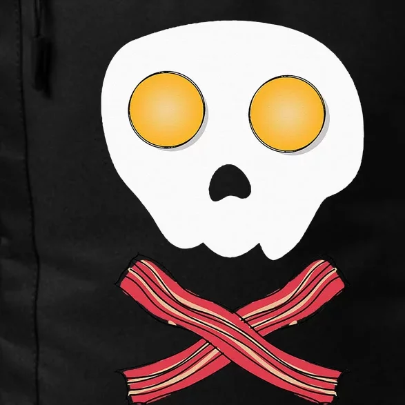 Bacon & Eggs Skull & Crossbones Fried Breakfast Gift Daily Commute Backpack