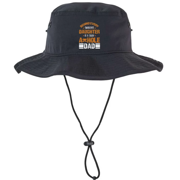 Behind Every SmartAss Daughter Is A Truly Asshole Dad Tees Legacy Cool Fit Booney Bucket Hat