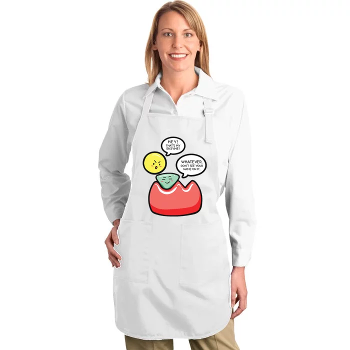 Biology Enzymes Science Biological Molecule Biologist Gift Full-Length Apron With Pocket