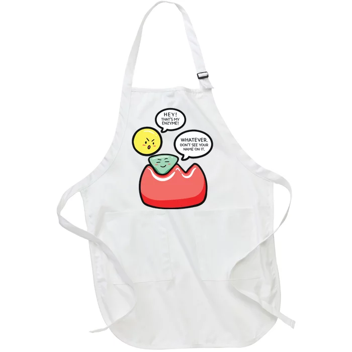 Biology Enzymes Science Biological Molecule Biologist Gift Full-Length Apron With Pocket