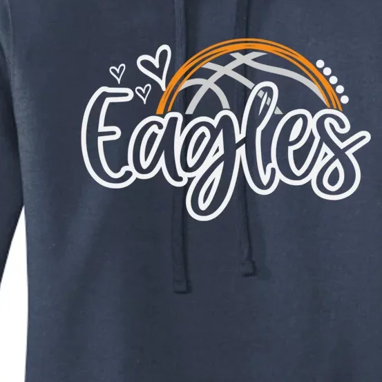 Basketball Eagles School Sports Fan Team Spirit Women's Pullover Hoodie