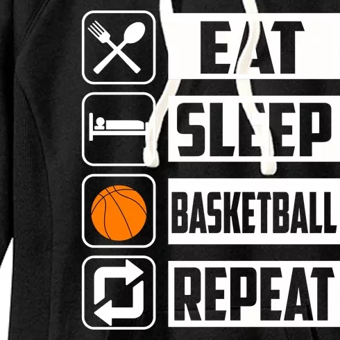 Basketball Eat Sleep Basketball Repeat Women's Fleece Hoodie